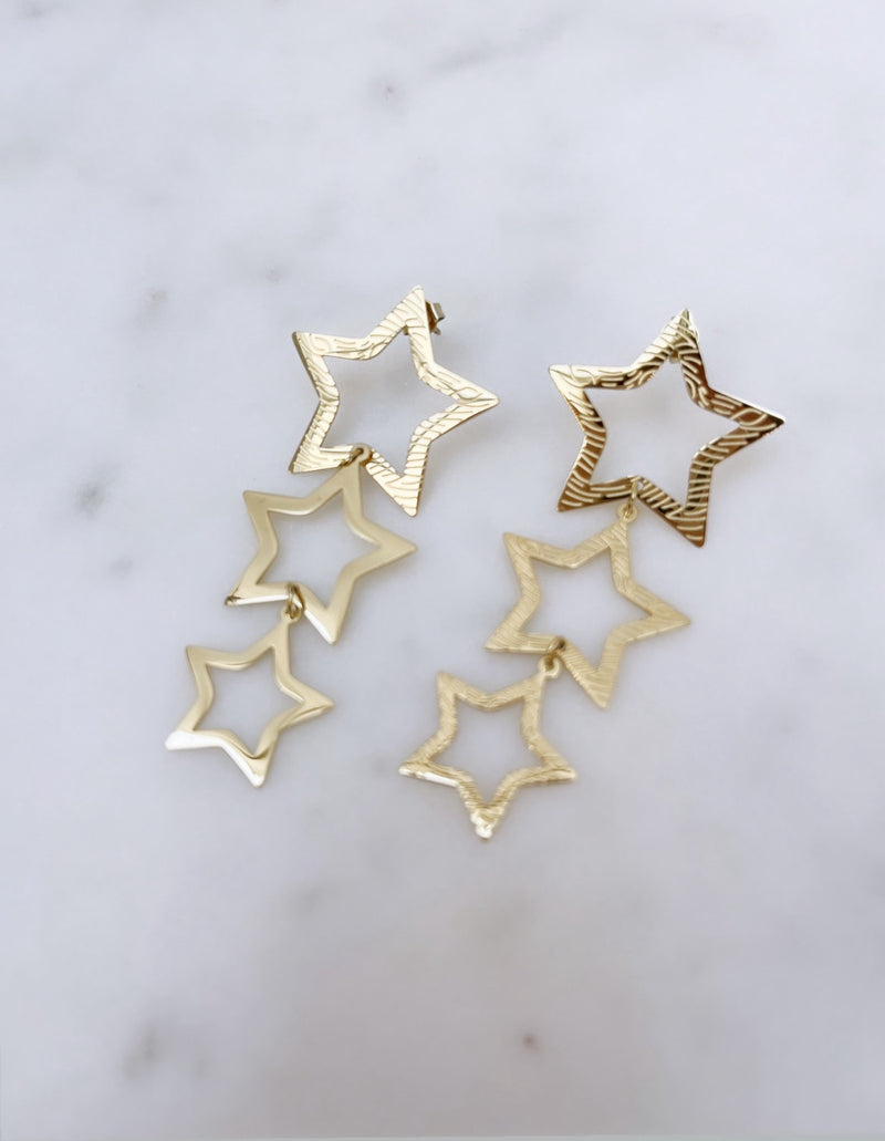 Dangling Stars Earrings
