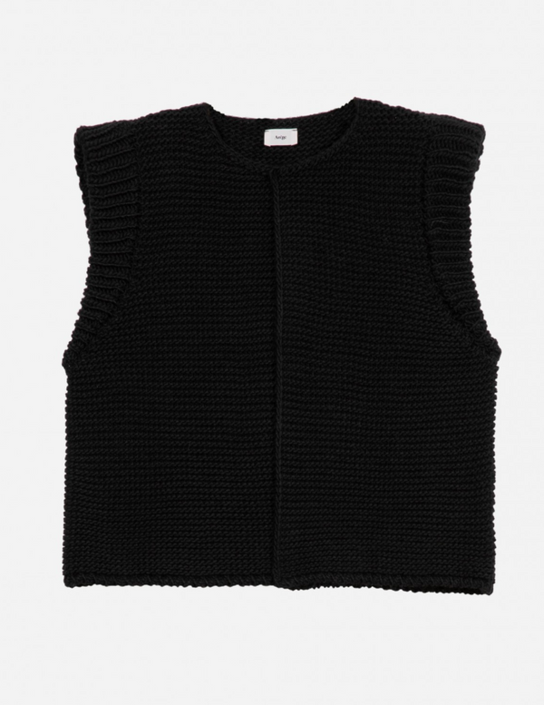 Knitted Gilet Cosy Black