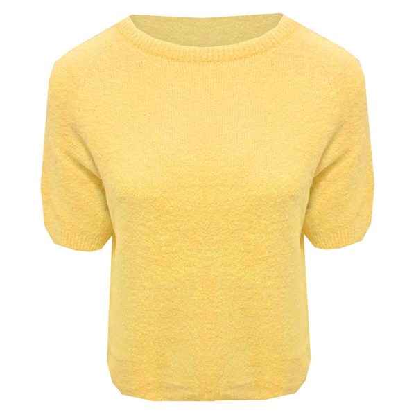 Short-sleeved Knit Claire Yellow