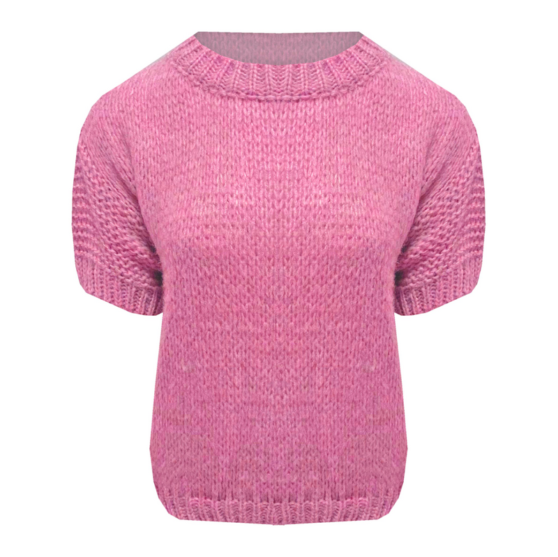 Short-sleeved Knit Claire Pink