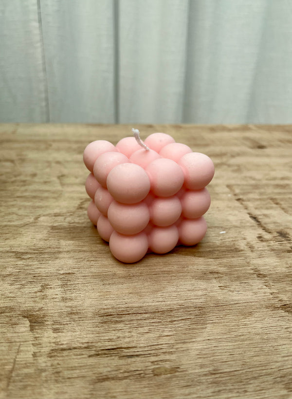 Bubble Candle Pink