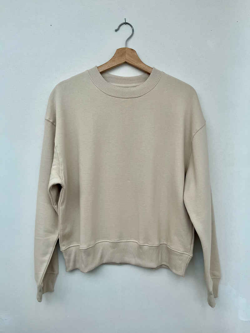 Organic Cotton Sweater - Soft Beige