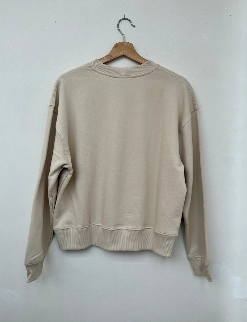 Organic Cotton Sweater - Soft Beige