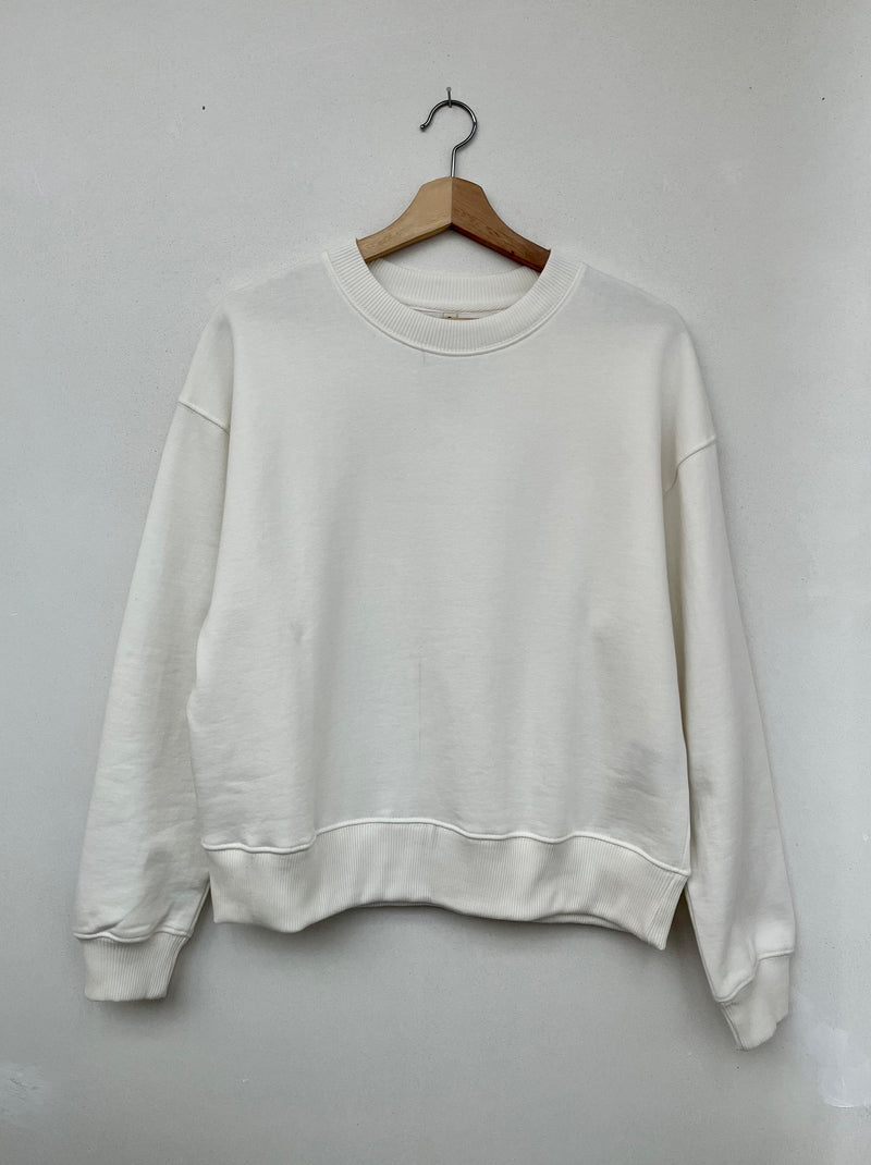 Organic Cotton Sweater - White