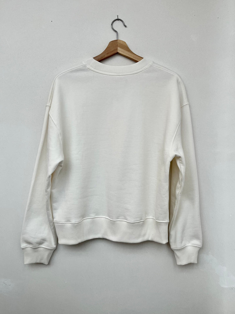 Organic Cotton Sweater - White