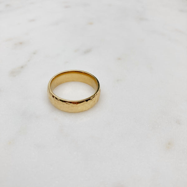 Ring Hammered - Gold or Silver