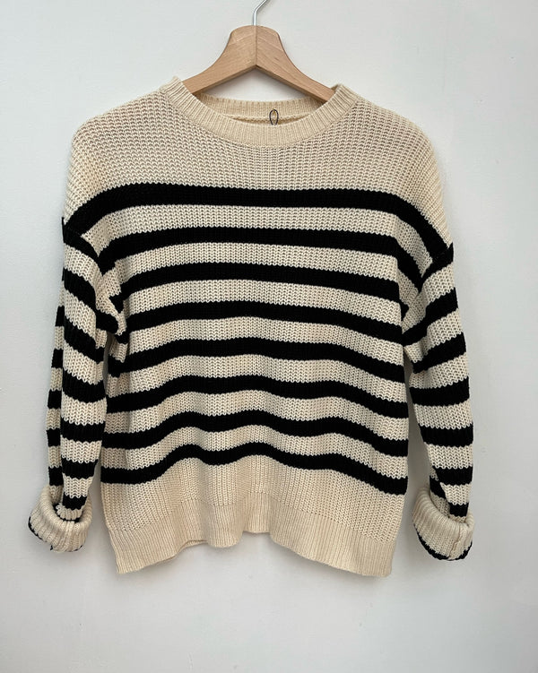Knitted Striped Sandy Sweater