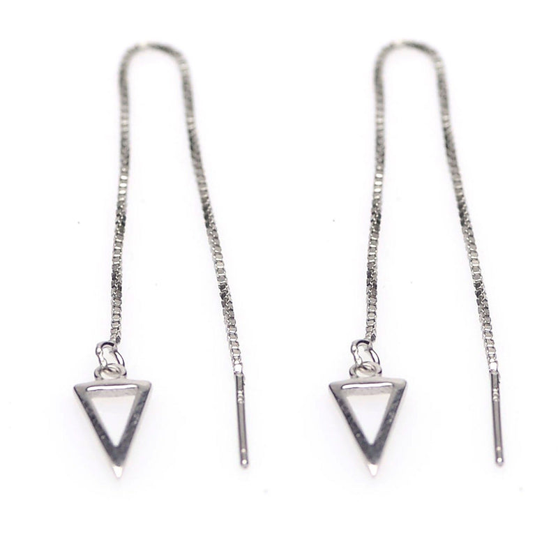 Earring Treader Triangle - Silver