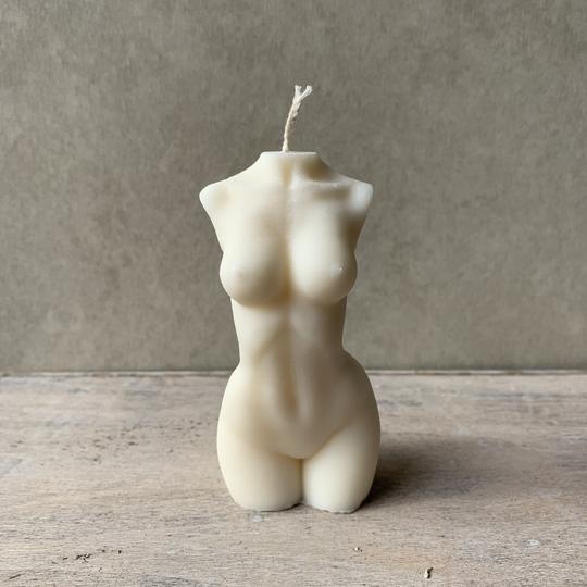 Female Body Candle Small - Ivory